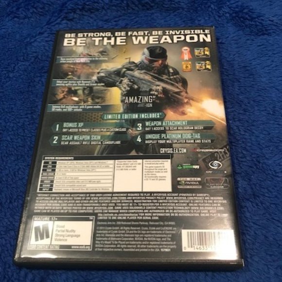 CRYSIS 2 Limited Edition PC DVD-ROM 3D Compatible Rated M 🎮🕹🧨 - Picture 3 of 3